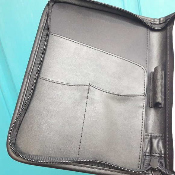 Daytimer Planner Leather Organizer Notebook Holder Retro Vintage Back to School - Picture 4 of 15